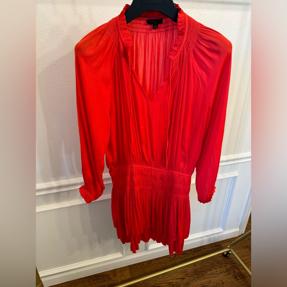 Anthropologie Orange Dress